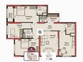 4-бөлмелі пәтер · 107.47 м² · 13/18 қабат, Улица Кокжал Барака 26, бағасы: ~ 50 млн ₸ в Усть-Каменогорске
