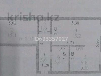 2-комнатная квартира, 53.3 м², 7/9 этаж, Кюйши Дины 28/1 — Проспект Магжана Жумабаева. Рядом Евразия 1 и 3,с церковью. за 28 млн 〒 в Астане, Сарыарка р-н