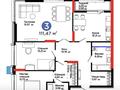 3-комнатная квартира · 111.5 м² · 11/22 этаж, ​Аль-Фараби 3 — Керей Жанибек Хандар за 100 млн ₸ в Астане, Есильский р-н