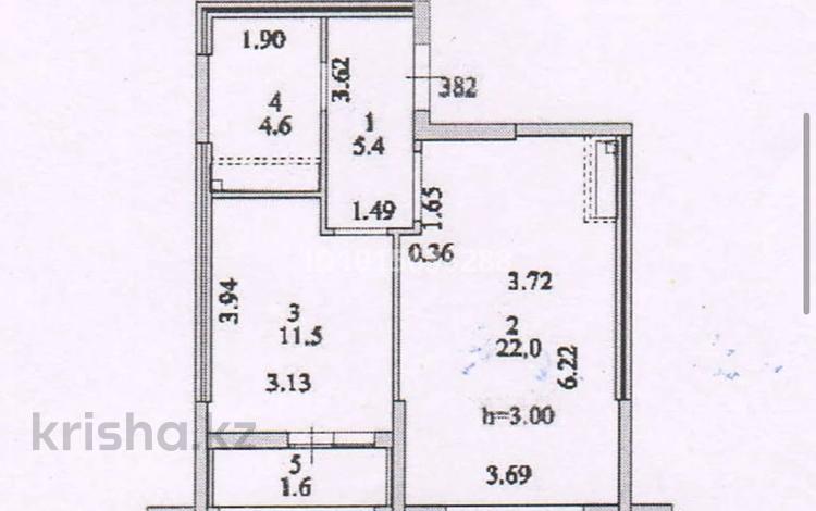 1-бөлмелі пәтер · 45.1 м² · 18/18 қабат, Е 882 7, бағасы: 29 млн ₸ в Астане, Нура р-н — фото 2