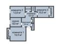 3-бөлмелі пәтер · 65 м² · 9/9 қабат, Абая 26, бағасы: 21.5 млн ₸ в Костанае — фото 2