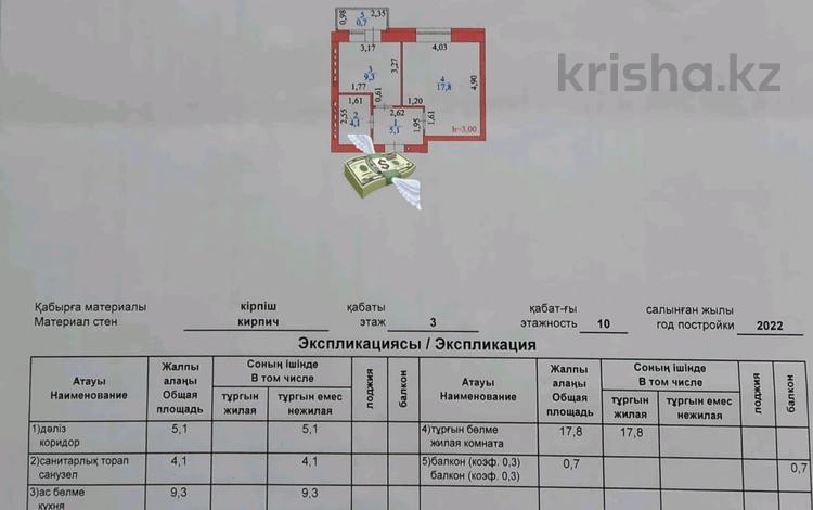 1-бөлмелі пәтер · 37 м² · 3/10 қабат, ул. Чингиза Айтматова 59, бағасы: 21 млн ₸ в Астане, Есильский р-н — фото 9