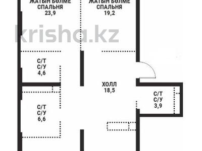 3-бөлмелі пәтер · 120 м², Розыбакиева 197/2, бағасы: ~ 120.9 млн ₸ в Алматы, Бостандыкский р-н