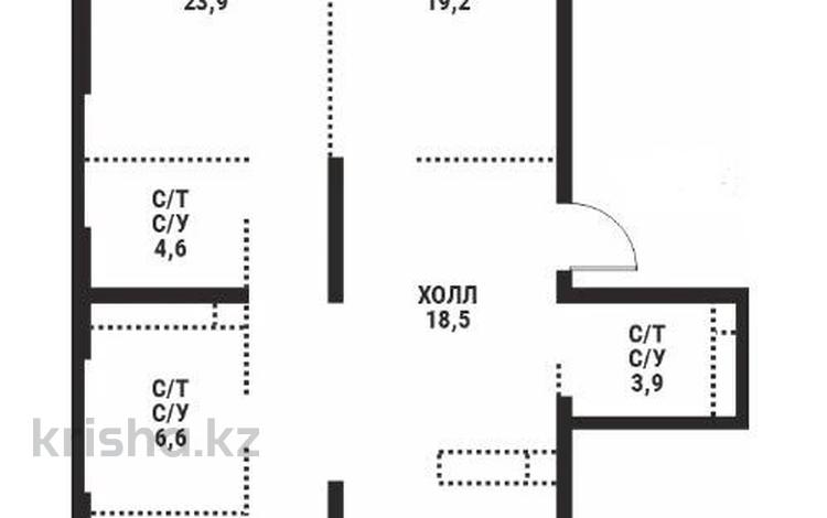 3-бөлмелі пәтер · 120 м², Розыбакиева 197/2, бағасы: ~ 120.9 млн ₸ в Алматы, Бостандыкский р-н — фото 2