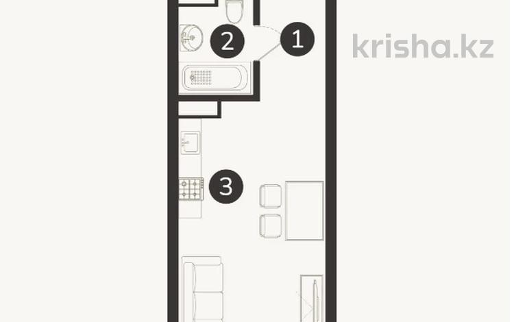 1-бөлмелі пәтер · 25.7 м² · 4/7 қабат, Естай 39/3, бағасы: 12.6 млн ₸ в  — фото 2