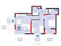 3-бөлмелі пәтер · 67.83 м² · 13/14 қабат, Е 915 19, бағасы: 45 млн ₸ в Астане, Есильский р-н — фото 2