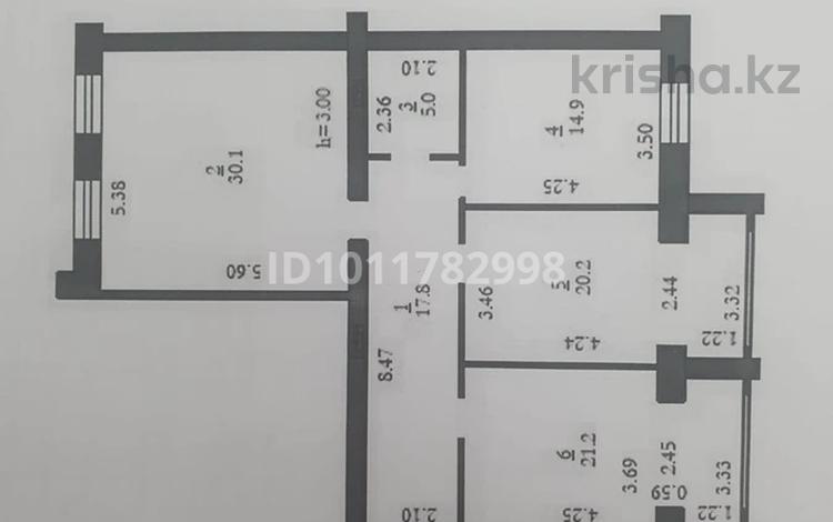 3-бөлмелі пәтер · 109.2 м² · 4/5 қабат, мкр. Алтын орда, Саздинское лесничество 228/3, бағасы: 35 млн ₸ в Актобе — фото 2