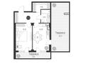 1-комнатная квартира · 61.78 м², Байдибек би стр. 127/7 за ~ 35.8 млн 〒 в Шымкенте, Абайский р-н — фото 3