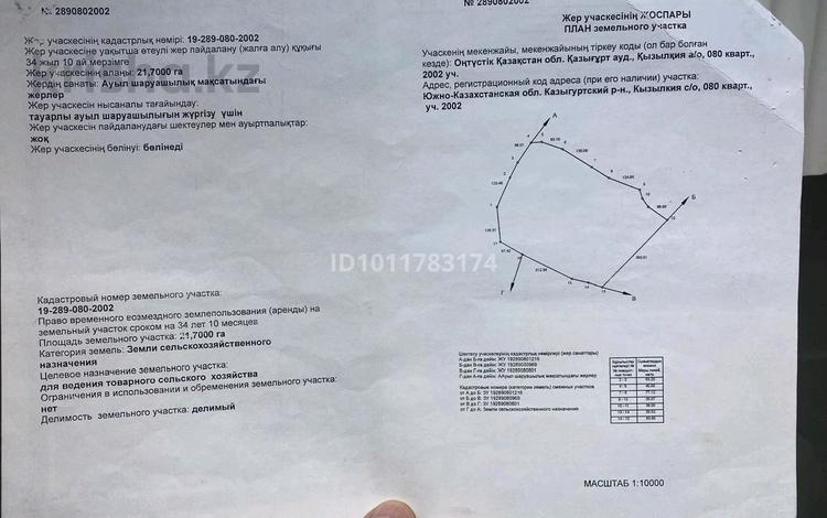 Жер телімі · 70 га, Сарыағаш, бағасы: 140 млн ₸ в Сарыагаш — фото 2