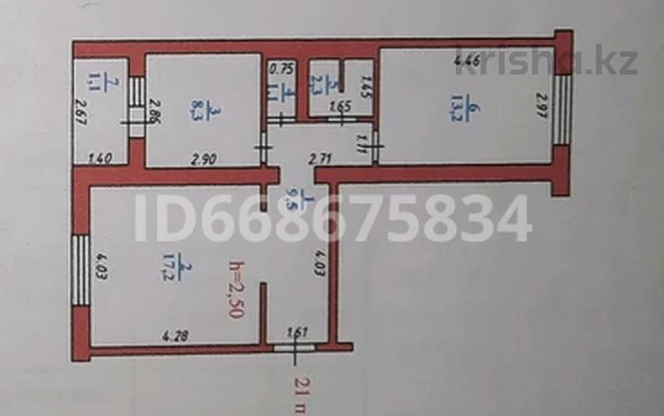 2-комнатная квартира, 54 м², 2/5 этаж, 10 микрорайон 16/1 за 21 млн 〒 в Аксае — фото 2