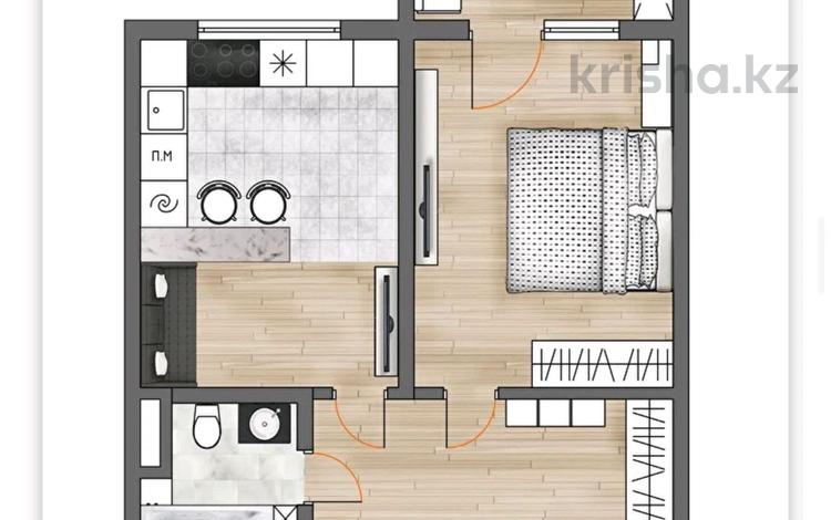 1-комнатная квартира · 43 м² · 4/4 этаж, 37 за 12 млн ₸ в  — фото 2