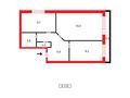 2-бөлмелі пәтер · 52 м² · 1/3 қабат, Мирная 16а, бағасы: 5.5 млн ₸ в Караганде, Алихана Бокейханова р-н — фото 15
