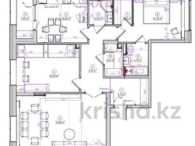 3-бөлмелі пәтер · 107 м² · 2/9 қабат, Толе Би 54, бағасы: 138 млн ₸ в Астане, Нура р-н