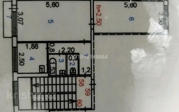 2-комнатная квартира · 44.9 м² · 5/5 этаж, Улытауская ул. 74 за 8 млн ₸ в Сатпаев — фото 2
