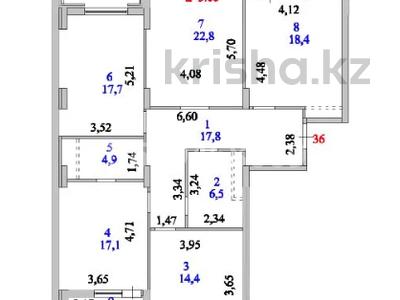 4-бөлмелі пәтер · 123 м² · 2/12 қабат, Казыбек би, бағасы: 63 млн ₸ в Астане