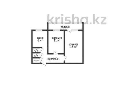 2-комнатная квартира · 44 м² · 5/5 этаж, 9-й микрорайон, 9 й микрорайон 7 за 20 млн ₸ в Костанае