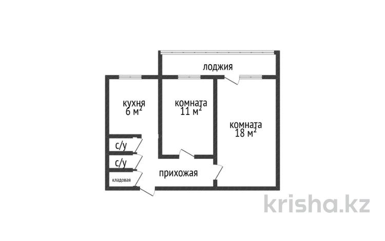 2-комнатная квартира · 44 м² · 5/5 этаж, 9-й микрорайон, 9 й микрорайон 7 за 20 млн ₸ в Костанае — фото 2