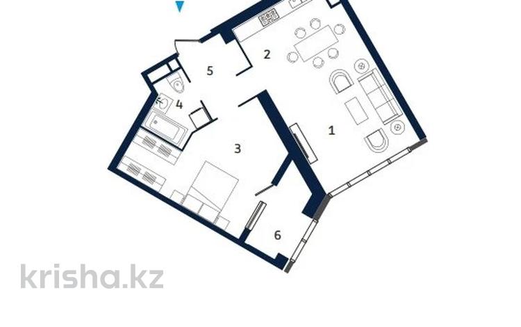 2-комнатная квартира · 64 м² · 19/33 этаж, просп. Аль-Фараби 15/1к5В за 76.3 млн ₸ в Алматы, Бостандыкский р-н — фото 2
