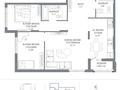 3-бөлмелі пәтер · 75.87 м² · 7/9 қабат, Пересечение ул. Калдаякова и ул. Жургенова, бағасы: ~ 42.2 млн ₸ в Астане — фото 2
