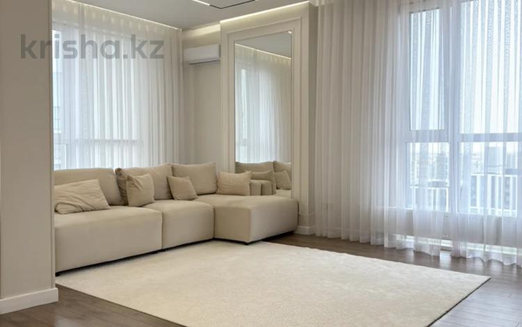 3-комнатная квартира · 95.5 м² · 21/22 этаж, Туран 39а за 105 млн ₸ в Астане, Нура р-н — фото 2