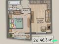 2-комнатная квартира · 47 м² · 4/9 этаж, Туран 89/3 за 19.8 млн ₸ в Астане, Нура р-н