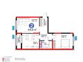 2-комнатная квартира · 61 м², Байдибек би за ~ 27.7 млн ₸ в Шымкенте, Абайский р-н
