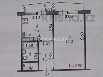 1-комнатная квартира · 35 м² · 2/5 этаж, Пр. Абулхаир-хана 64/1 — Абулхаир-хана - 101 стр.бригады за 12.5 млн ₸ в Актобе