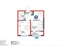 1-бөлмелі пәтер · 41.59 м² · 2 қабат, мкр Акжар, Белжайлау 47а, бағасы: 36 млн ₸ в Алматы, Наурызбайский р-н — фото 2