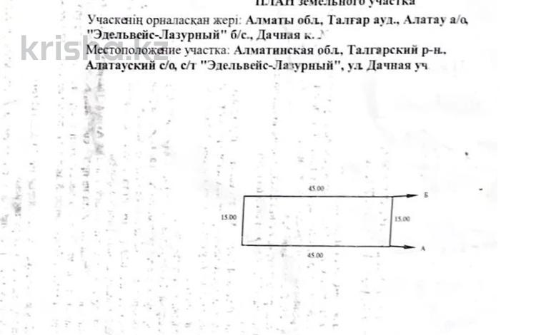 Участок · 6 соток, Дачная за 6.2 млн 〒 в Алматинской обл., Талгарский р-н — фото 4