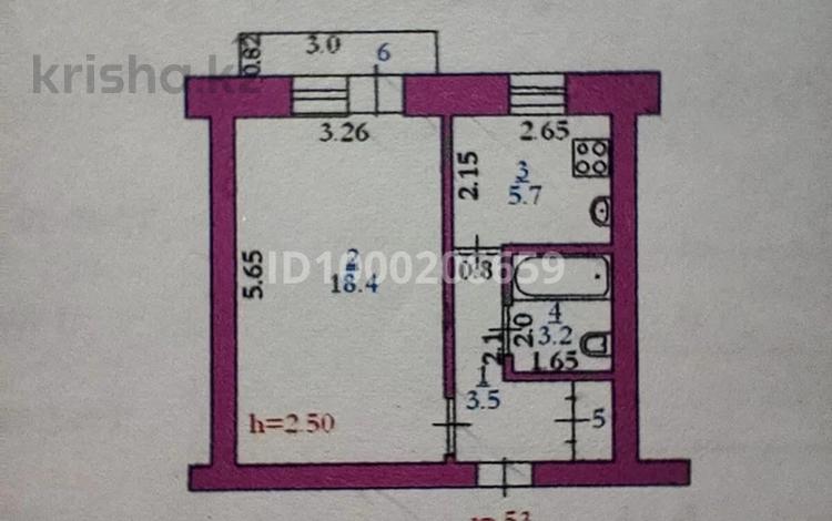 1-комнатная квартира · 32.9 м² · 3/5 этаж, Проспект Абая 4 — 4 школа, торговый центр. за 9 млн 〒 в Хромтау — фото 2