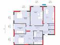 4-комнатная квартира · 120 м² · 18/22 этаж, Мангилик Ел 57 за 143 млн ₸ в Астане, Есильский р-н