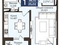 1-бөлмелі пәтер · 56.11 м² · 3/14 қабат, Туран 78/2 — Пр. Кабанбай батыр Главная Мечеть, бағасы: 33.6 млн ₸ в Астане, Есильский р-н — фото 4