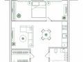 1-комнатная квартира · 44.4 м² · 9/9 этаж, Улы Дала 36 за 27.5 млн ₸ в Астане, Нура р-н — фото 4