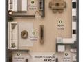 1-комнатная квартира · 44.4 м² · 9/9 этаж, Улы Дала 36 за 27.5 млн ₸ в Астане, Нура р-н — фото 2