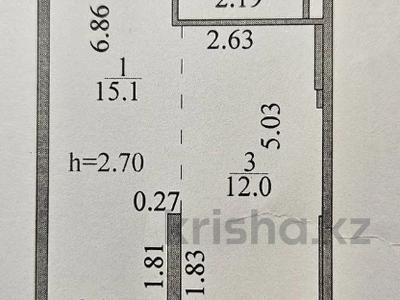 1-бөлмелі пәтер, 37 м², 10/15 қабат, Е430 2А, бағасы: 13 млн 〒 в Астане, Нура р-н