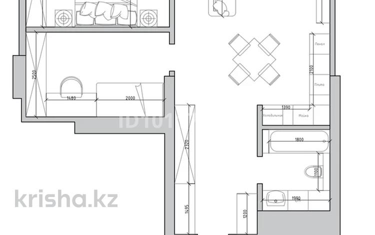 3-комнатная квартира · 68.5 м² · 17/18 этаж, Торайгырова — Айманова за 49 млн ₸ в Павлодаре — фото 2