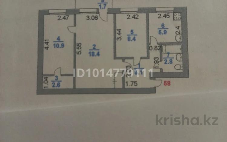 3-комнатная квартира · 56 м² · 5/5 этаж, 2 мкр 36 за 9 млн ₸ в Степногорске — фото 2