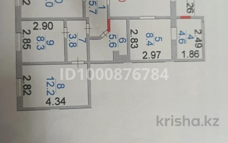 4-комнатная квартира · 82.7 м² · 5/5 этаж, проспект Сатпаева 102а за 25 млн ₸ — фото 2