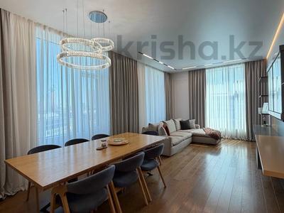 3-комнатная квартира · 110 м² · 11/14 этаж, Кайым Мухамедханов 1/1 — Панорамный вид на САРАЙШЫК за 165 млн ₸ в Астане, Нура р-н