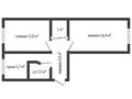 2-бөлмелі пәтер · 46 м² · 1/5 қабат, Павла Корчагина 80, бағасы: 13 млн ₸ в Рудном — фото 18