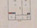 1-комнатная квартира · 41 м² · 2/12 этаж, Тлендиева 15/1 за 20.5 млн ₸ в Астане, Сарыарка р-н