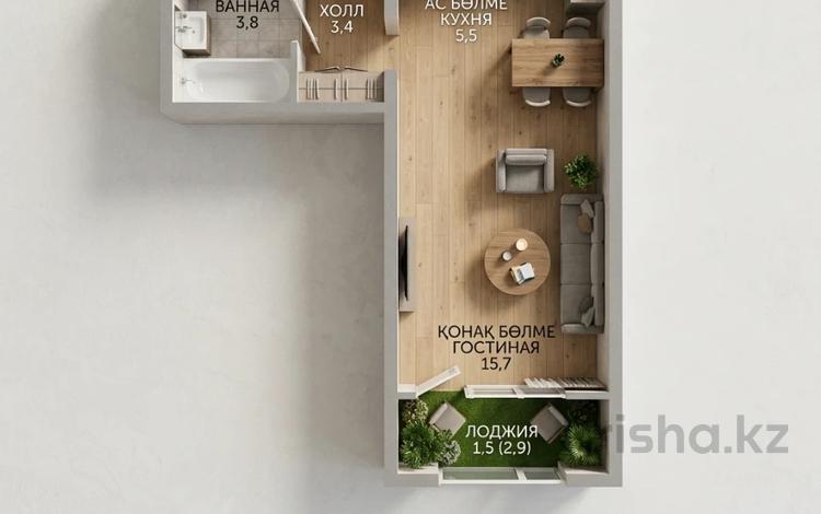 1-комнатная квартира · 30 м² · 12/15 этаж, Райымбека 210/27 — КОМИССИЮ НЕ БЕРЕМ !!! за ~ 26 млн ₸ в Алматы, Алмалинский р-н — фото 2
