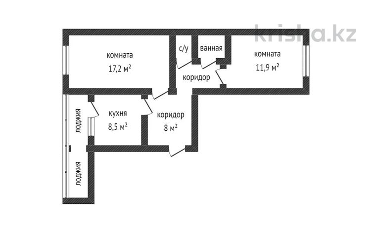 2-бөлмелі пәтер, 56.3 м², 5/6 қабат, Садовая 81, бағасы: 17 млн 〒 в Костанае — фото 16