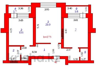 2-комнатная квартира, 76.7 м², 2/9 этаж, мкр. Алтын орда, Батыс 2 11Д/3 за 33 млн 〒 в Актобе, мкр. Алтын орда