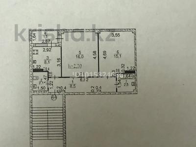 2-бөлмелі пәтер · 53.8 м² · 3/6 қабат, Нұрсая ш/а. 59, бағасы: 24.5 млн ₸ в Атырау, мкр Нурсая