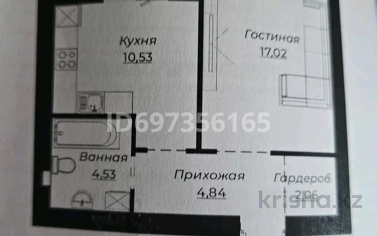 1-бөлмелі пәтер, 40.6 м², 2/9 қабат, Е 496 7, бағасы: 18.3 млн 〒 в Астане, Нура р-н — фото 2