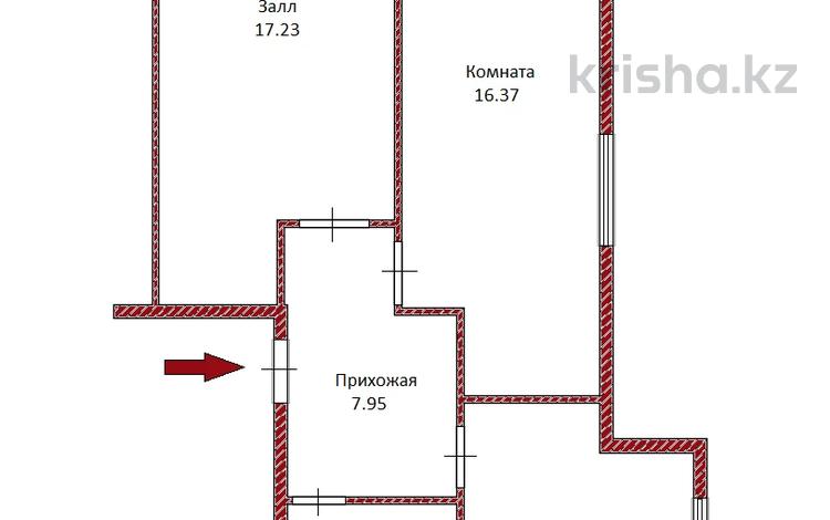 2-бөлмелі пәтер, 60 м², 7/8 қабат, Кайыма Мухамедханова — Е155, бағасы: 25 млн 〒 в Астане, Сарыарка р-н — фото 2