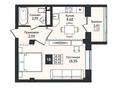 1-комнатная квартира · 35.62 м² · 2/9 этаж, Е-779 за 21.5 млн ₸ в Астане, Есильский р-н