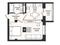 1-бөлмелі пәтер · 35.62 м² · 2/9 қабат, Е-779, бағасы: 21.5 млн ₸ в Астане, Есильский р-н