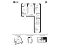 3-комнатная квартира · 83.6 м² · 2/9 этаж, мкр Нуркент, Турара Рыскулова — ул Б. Момушлы за 51.5 млн ₸ в Алматы, Алатауский р-н — фото 2